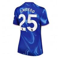 Chelsea Moises Caicedo #25 Replica Home Shirt Ladies 2024-25 Short Sleeve